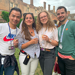 Guests at the Early Cancer Institute Garden Party at Trinity College