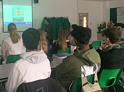 Dr Siddhartha Kar gives a talk at Long Road 6th Form College