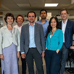 Group leaders from the Early Cancer Institute in the lab