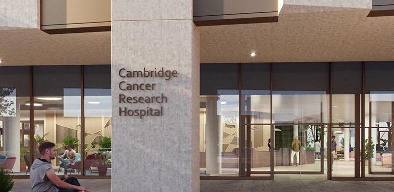 Representation of proposed Cambridge Cancer Research Hospital
