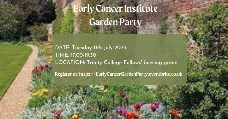 Early Cancer Institute Garden party 2023
