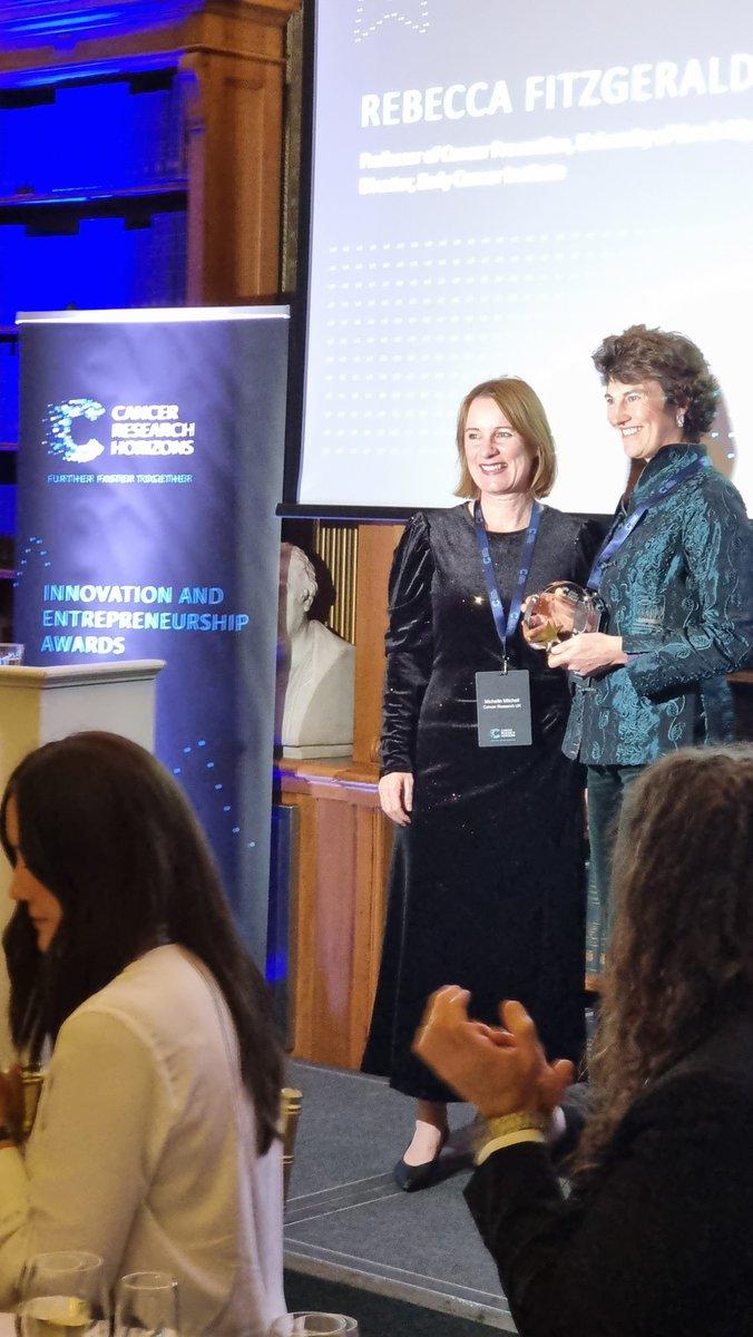 Rebecca Fitzgerald receives Innovation and Entrepreneurship award